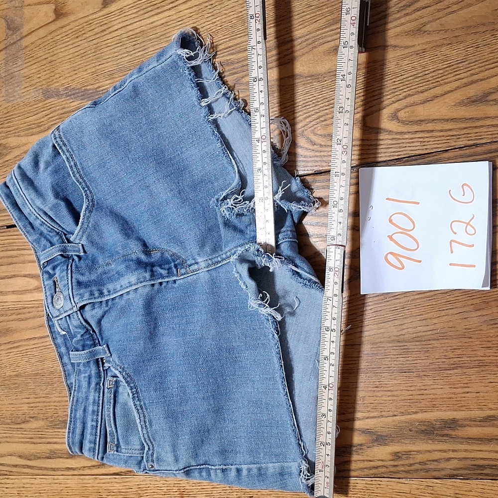 LEVI'S STRAUSS 721 Jeans Shorts Womens 27 BLUE Preowned Cutoffs  Used Denim - Picture 2 of 4